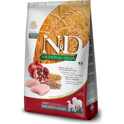 N&D Ancestral Grain Adult Medium & Maxi Chicken & Pomegranate 12 kg