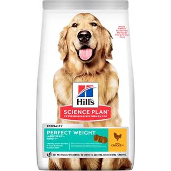 Hill's Science Plan Perfect Weight Large Breed Adult Chicken - Пълноценна суха храна за намаляване и поддържане на теглото , с пилешко за кучета от големи породи над 1 год. , 12 кг