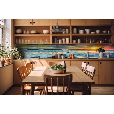 DIMEX ART Фототапет за кухня - залез 420 x 60 см