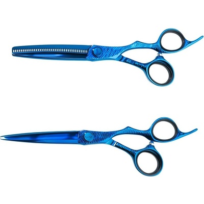 Mr. Mustache Set profesionálnych kaderníckych nožníc Portofino Blu 6,0