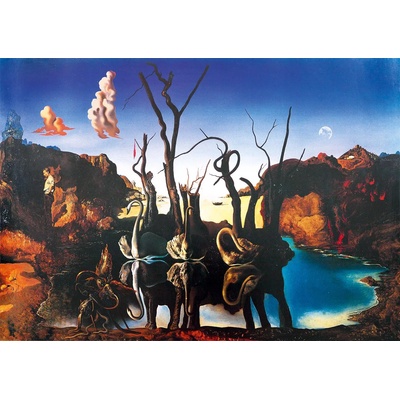 Bluebird Puzzle - Puzzle Salvador Dalí - Swans Reflecting Elephants, 1937 - 1 000 piese