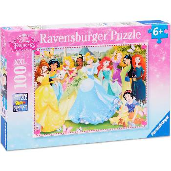 Image 1 of Ravensburger Пъзел Ravensburger от 100 XXL части - Принцесите на Дисни (10570)