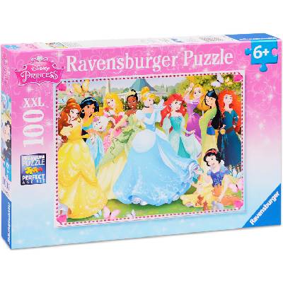 Ravensburger Пъзел Ravensburger от 100 XXL части - Принцесите на Дисни (10570)