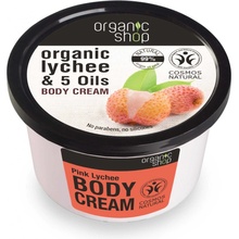 Organic Shop krém na telo Ružové liči 250 ml