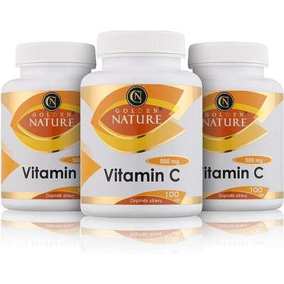 Golden Nature Vitamin C 500 mg 2+1 300 kapslí