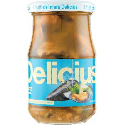 Delicius varené mušle vo vlastnej šťave 195g