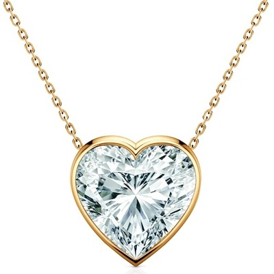 Savicki Náhrdelník žlté zlato, diamant PURE-N-HE-008-DIA-Z