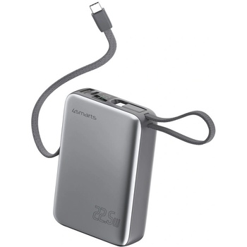 Image 1 of 4smarts Pocket Dual Cord 20000mAh 22.5W Power Bank сив (4SM000029)