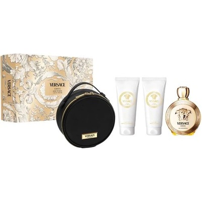 Versace Eros Femme EDP 100 + Body Lotion 100 + Shower Gel 100 + Round Case комплект жени