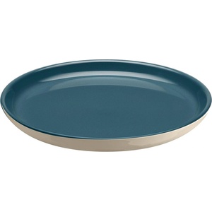 Emile henry (Франция) Керамична чиния emile henry dessert plate десертна - цвят синьо-зелен и екрю (eh 8915-b9)