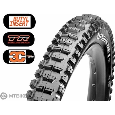 Maxxis Minion DHR II 29x2.50" WT 3CG DH ť, TR, kevlar