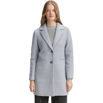 Tom Tailor Палто Tom tailor 1046689 Fitted coat - Grey (Cement Grey Mélange)