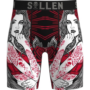SULLEN мъжки боксерки sullen -red roses - sca7259_bk