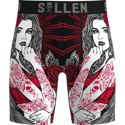 SULLEN мъжки боксерки sullen -red roses - sca7259_bk