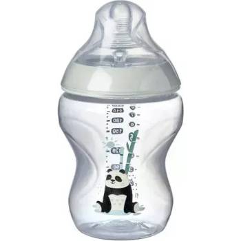 Image 1 of Tommee Tippee Шише за хранене Easi-Vent 0м+, 260 мл, с декорация ПАНДА