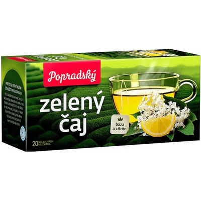Popradský zelený bez a citron 20 x 1,5 g