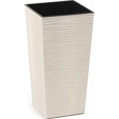 LAMELA květináč FINEZIA ECO DLUTO vroubek 250 x 250 mm bílý