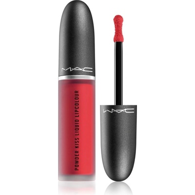 M·A·C Powder Kiss Liquid Lipcolour матиращо течно червило цвят Ruby Boo 5ml