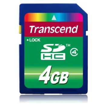 Transcend SDHC 4GB Class 4 TS4GSDHC4