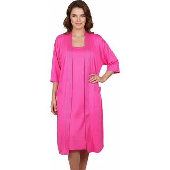 Комплект от нощница и халат в цикламено