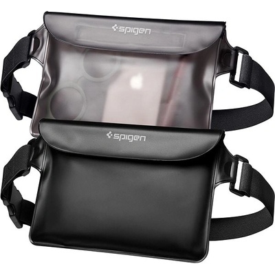 Púzdro Spigen Aqua Shield WaterProof Waist Bag A620 2 Pack + čiré čierne