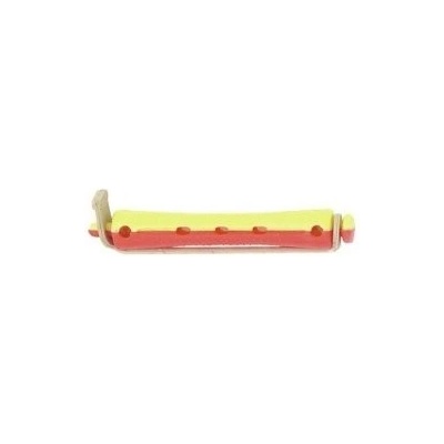 Plastové natáčky na trvalú s patentnou gumičkou 8053 (3012015) - yellow/red - 9 mm