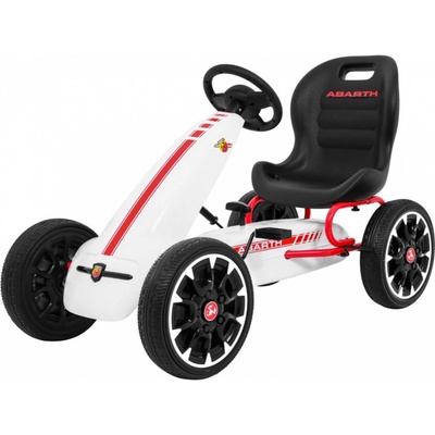 Ramiz šlapací motokára Gokart ABARTH bílá