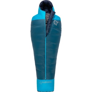 Norrøna Пухен спален чувал Norrøna Falketind Down800 -10C Sleeping Bag 185 Down sleeping bag - Deep Dive - размер Body Size: 175-195 cm (513-1768-0111) Спален чувал