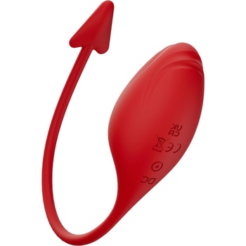 Funny Me - умно вибро яйце с дяволски рога (червено)