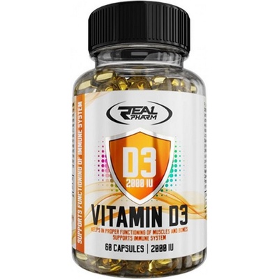REAL PHARM Vitamin D3 2000IU, 60 Capusles