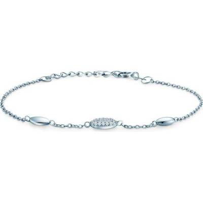 SAVICKI Náramok s príveskom striebro so zirkónom 19 cm - B-B-B0831-00213-925-B