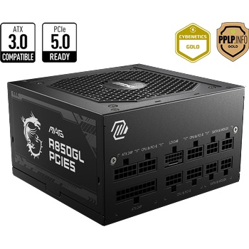 MSI MAG A850GL PCIE5 850W 80 PLUS Gold (306-7ZP8A11-CE0)