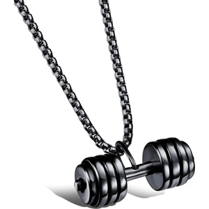 HARAHU Колие Dumbbell - Черен KP34198