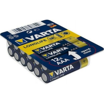 VARTA Батерии алкални Varta Longlife mini box, AAA, LR03, 1.5V, 12бр. в опаковка