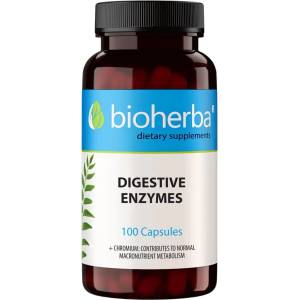 Bioherba Digestive Enzymes, 100 капсули, Bioherba