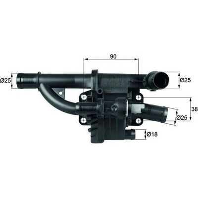 Termostat, chladivo MAHLE TH 40 83