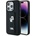 KARL LAGERFELD Кейс Karl Lagerfeld Gripstand Saffiano Karl&Choupette Pins за iPhone 14 Pro, черен (3666339206857)