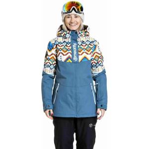 Meatfly дамска SNB & SKI якета Kirsten White Jones / Slate Blue Meatfly | Byal | ЖЕНИ | S