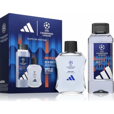 Adidas UEFA Champions League Pro Player EDT 100 ml + Adidas UEFA Champions League Pro Player sprchový gél pre mužov 250 ml