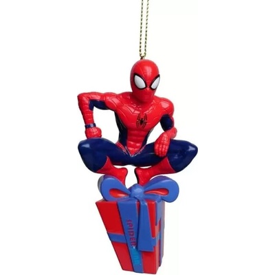 CHRISTMAS INSPIRATION Vianočné ozdoby Marvel, Spiderman na darčeku
