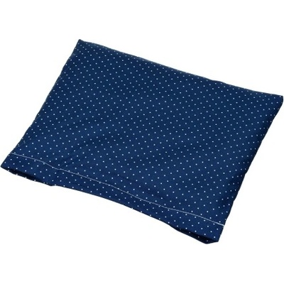TORF Възглавница от пшенично зърно, синя с бели точки, 19 x 18 см