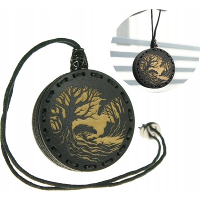 Deconet vůně do auta dřevěný přívěsek Black Premium - Les