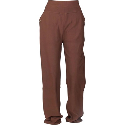 Макси дамски панталон в кафяво