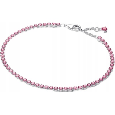 Pandora Tennis s růžovými třpytivými kamínky 593927C02 16cm