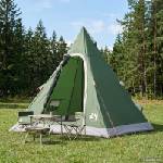 vidaXL 3 души Зелено 185T полиестер с PU покритие (42042206) Палатка