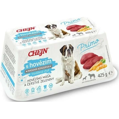 Chejn Primo Adult Dog hovězí a mrkev 8 x 425 g – Zbozi.Blesk.cz