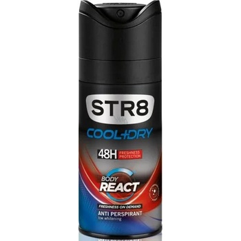 STR8 Cool+Dry Body React Дезодорант за мъже против изпотяване 150мл