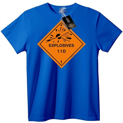 NOONEBRAND Тениска Експлозивна Опасност - 2XL, Black