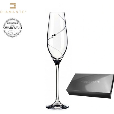 Bohemia Crystal Sklenice na sekt flétny Silhouette 6 ks 210 ml