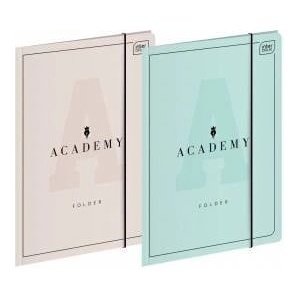 Interdruk Briefcase with elastic band A4+ ACADEMY pastel INTERDRUK mix price for 1 pc